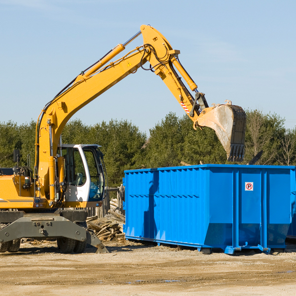 what are the rental fees for a residential dumpster in Bainbridge